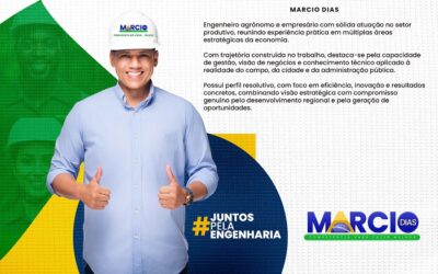 UM CONSELHO QUE TRABALHA PARA QUEM PRODUZ”: MARCIO DIAS ANUNCIA CANDIDATURA À PRESIDÊNCIA DO CREA-BA