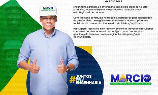 UM CONSELHO QUE TRABALHA PARA QUEM PRODUZ”: MARCIO DIAS ANUNCIA CANDIDATURA À PRESIDÊNCIA DO CREA-BA